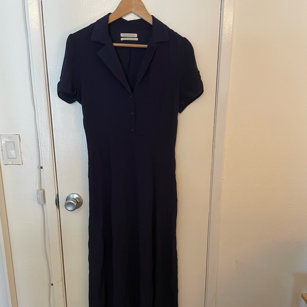 Urban Outfitter’s 1930’s style navy midi-dress, size M